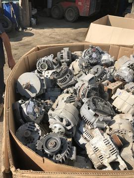 Best Scrap Metal Prices | Pile of Scrap Alternators Ready for Recycling
